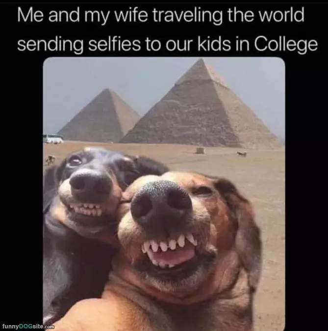 Sending Selfies To Our Kids