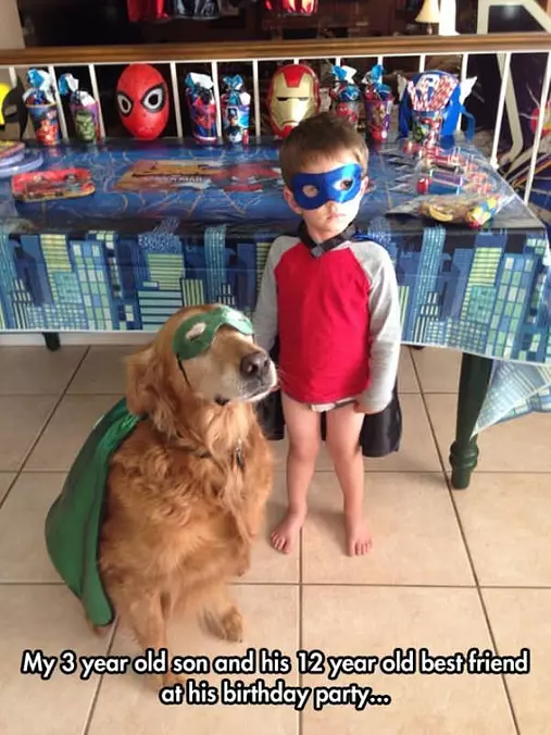With His Best Friend