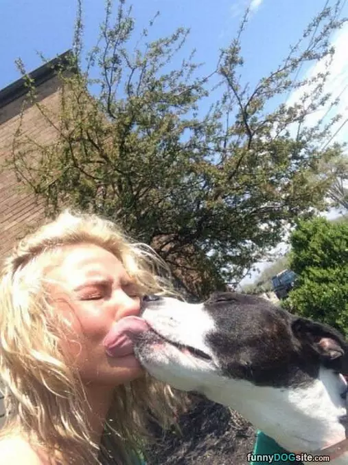 Giving A Big Kiss