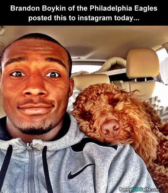 Hanging With His Dog