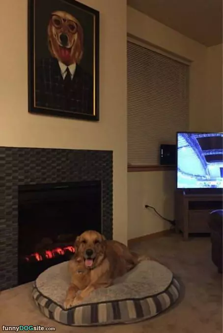 Majestic Dog Painting