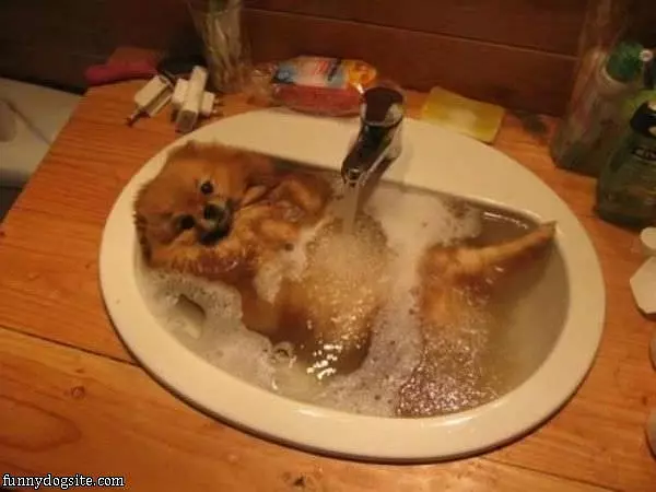 Taking A Bath