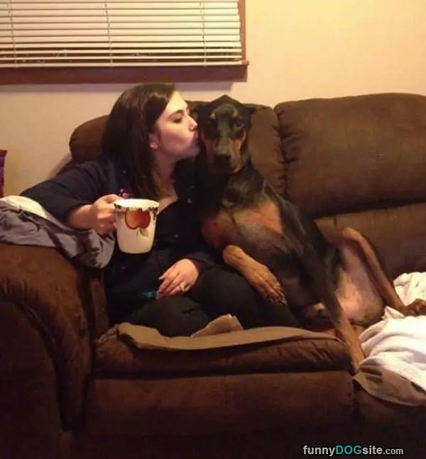 Sitting Together On The Couch