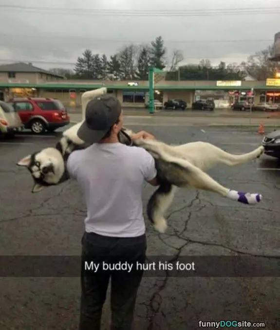 Hurt His Foot